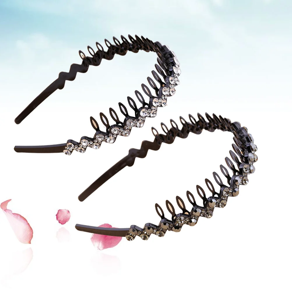 2pcs Wave Hair Lovely Rhinestone Headbands Portable Lady Hairband for Wedding Birthday Christmas
2pcs Wave Hair Lovely Rhinestone Headbands Portable Lady Hairband for Wedding Birthday Christmas
