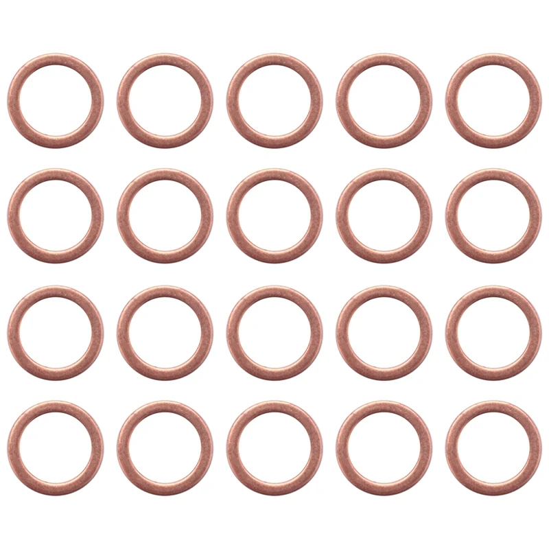 10Mmx14mmx1.5Mm Copper Crush Washer Flat Ring Gasket Fitting 20 Pcs
10Mmx14mmx1.5Mm Copper Crush Washer Flat Ring Gasket Fitting 20 Pcs