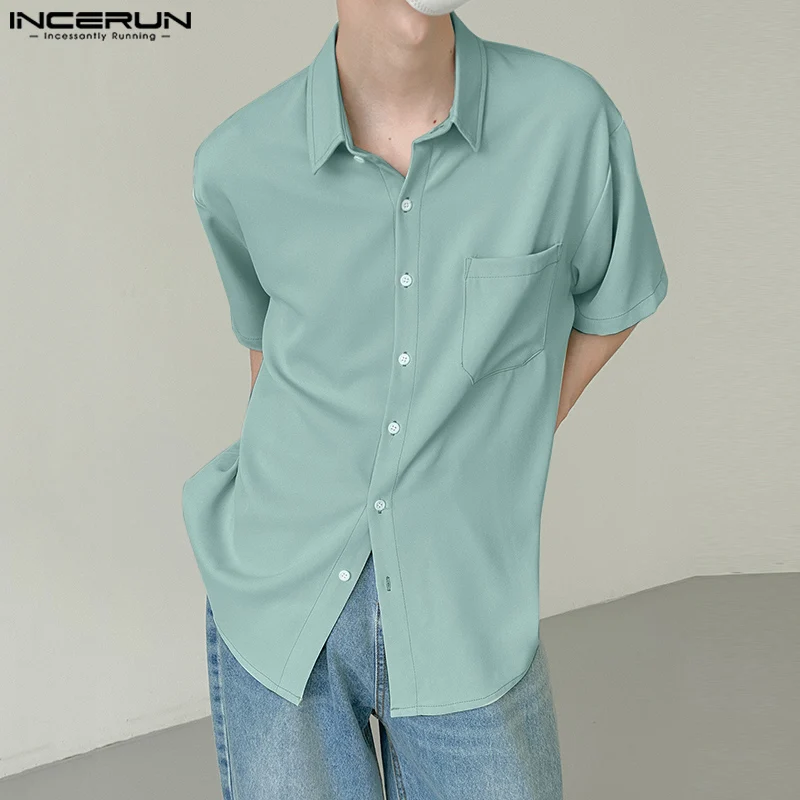 INCERUN 2023 Men Shirt Solid Color Korean Style Lapel Short Sleeve Button Up Men Clothing Summer Streetwear Casual Shirts S-5XL
INCERUN 2023 Men Shirt Solid Color Korean Style Lapel Short Sleeve Button Up Men Clothing Summer Streetwear Casual Shirts S-5XL