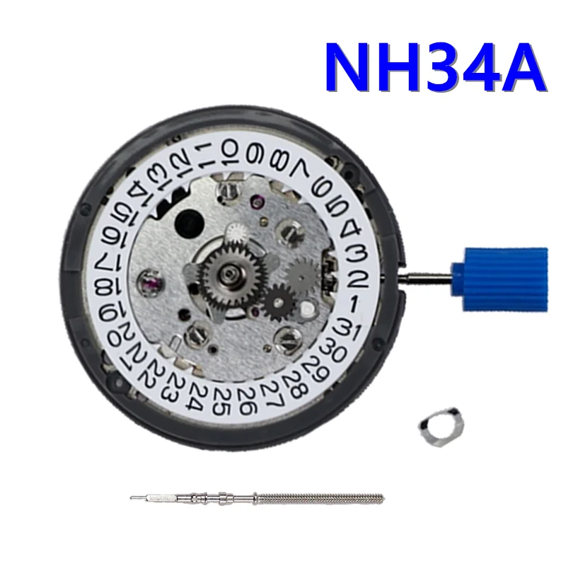 

NH34 Japan Original Automatic Mechanical GMT Four Hands 24 Hours Date for Repair Replacement Watch Mod NH34A Movement Parts