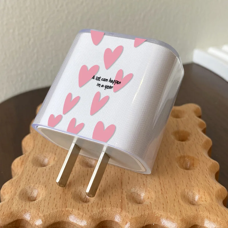 Pink Love Heart Silicone Soft Dustproof Bite Cord Line Usb Cable Charging Head Winder Case Protector for Apple Iphone PD 20W
Pink Love Heart Silicone Soft Dustproof Bite Cord Line Usb Cable Charging Head Winder Case Protector for Apple Iphone PD 20W