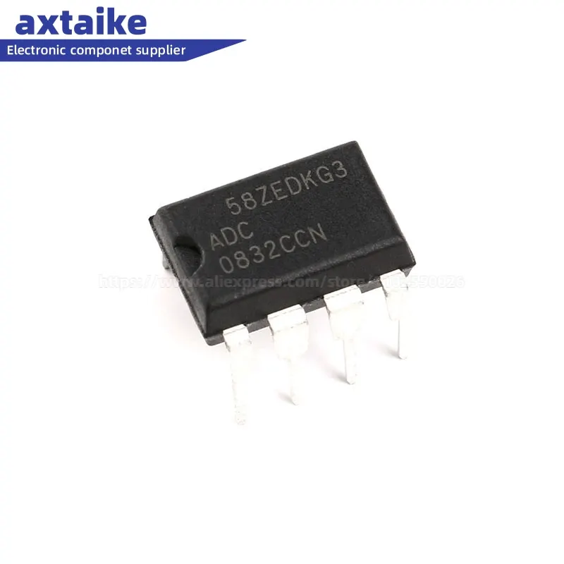 

ADC0832CCN ADC0832 0832CCN 31KSPS DIP-8 Analog to Digital Converters - ADC 8-Bit Serial I/O A/D Converter DIP IC