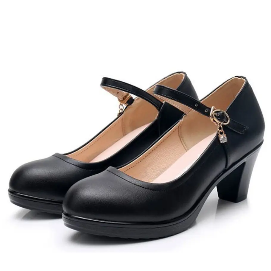 High Heels Platform Pumps Mujer 2022 Spring New Fashion Buckle Solid Black Shoes Woman PU Leather Waterproof Shoes Femme
High Heels Platform Pumps Mujer 2022 Spring New Fashion Buckle Solid Black Shoes Woman PU Leather Waterproof Shoes Femme