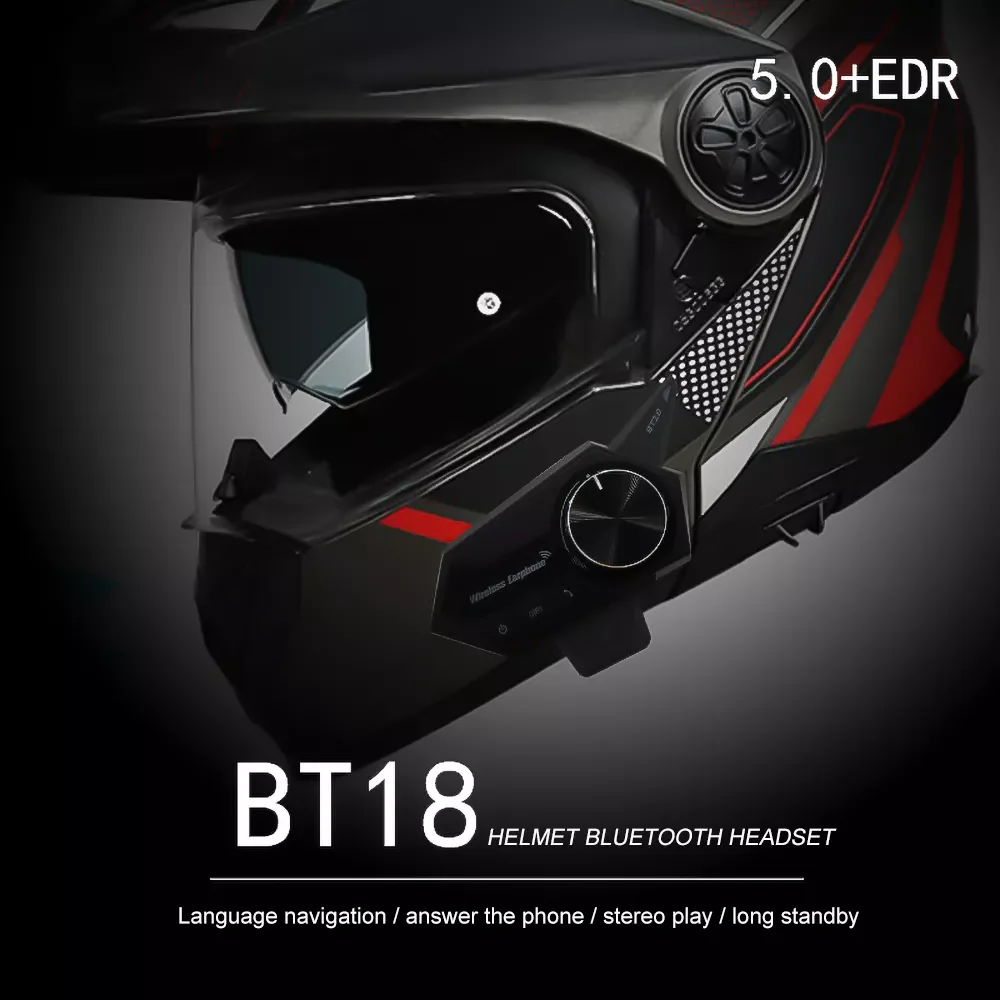 BT18 Bluetooth 5.0 Motor Helmet Headset Wireless Handsfree Stereo Earphone Motorcycle Hifi Headphones With Handbar Controller
BT18 Bluetooth 5.0 Motor Helmet Headset Wireless Handsfree Stereo Earphone Motorcycle Hifi Headphones With Handbar Controller