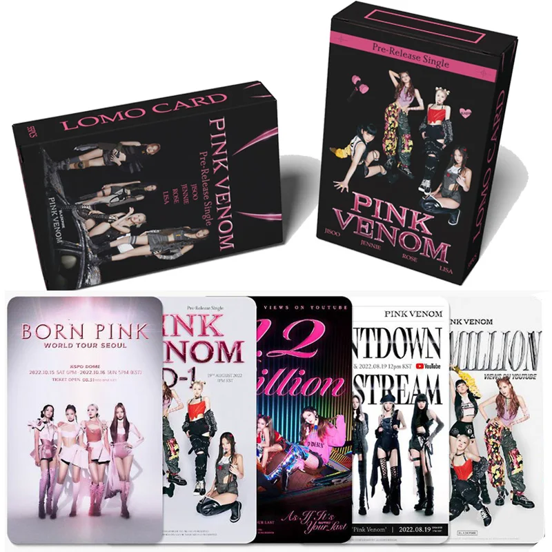 54PCS Kpop Pink Girl Group Lomo Cards New Photo Album BORN Pink Photocard Lomo Card Bookmarks Fans Gift K Pop Accessories
54PCS Kpop Pink Girl Group Lomo Cards New Photo Album BORN Pink Photocard Lomo Card Bookmarks Fans Gift K Pop Accessories