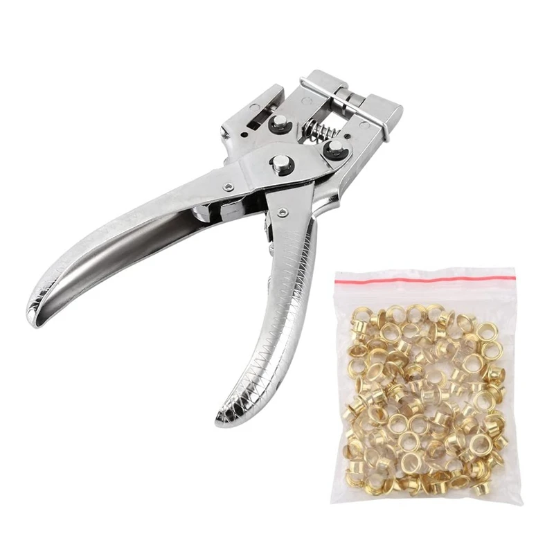 Eyelet Pliers Set 100 Eyelets Steel Hole Punch Eyelet Locator Kit For Leather Fabric Belt Clothing Repair
Eyelet Pliers Set 100 Eyelets Steel Hole Punch Eyelet Locator Kit For Leather Fabric Belt Clothing Repair