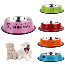 Stainless Steel Round Dog Bowl Cat Bowl Double Vacuum Feeding Pet Bowl Large Capacity Dog Food Bowl Pet Supplies