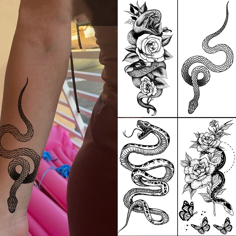Body Art Tattoo Stickers Black White Sketch Snake Wolf Lion Animal Waterproof Temporary Tattoo
Body Art Tattoo Stickers Black White Sketch Snake Wolf Lion Animal Waterproof Temporary Tattoo
