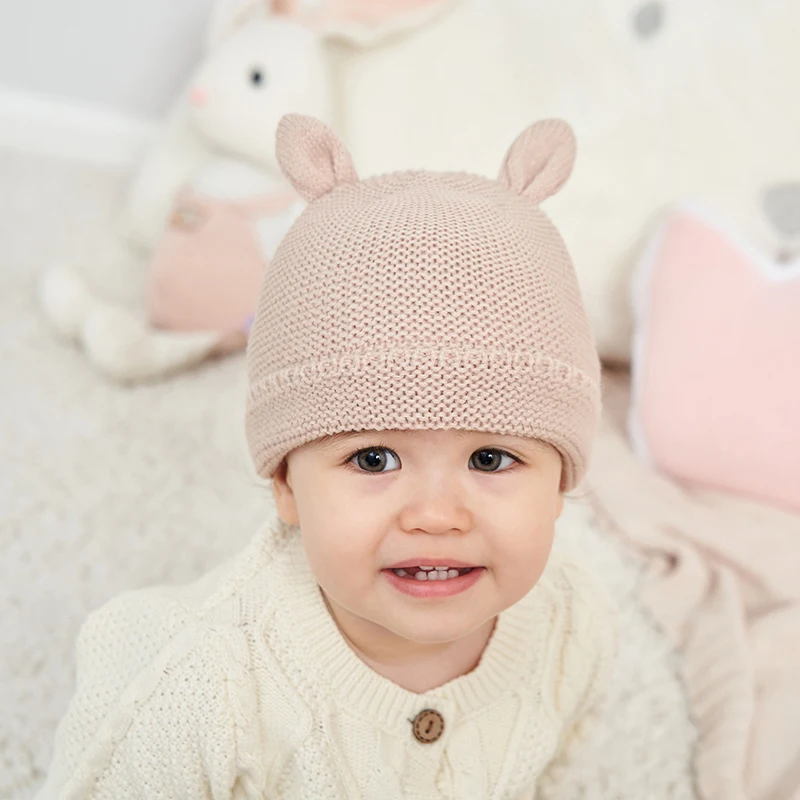 Cute Ears Children Knitted Hat Solid Color Baby Beanies Autumn Winter Warm Kids Bonnet Girl Boy Crochet Pullover Cap Fit 6-36M
Cute Ears Children Knitted Hat Solid Color Baby Beanies Autumn Winter Warm Kids Bonnet Girl Boy Crochet Pullover Cap Fit 6-36M