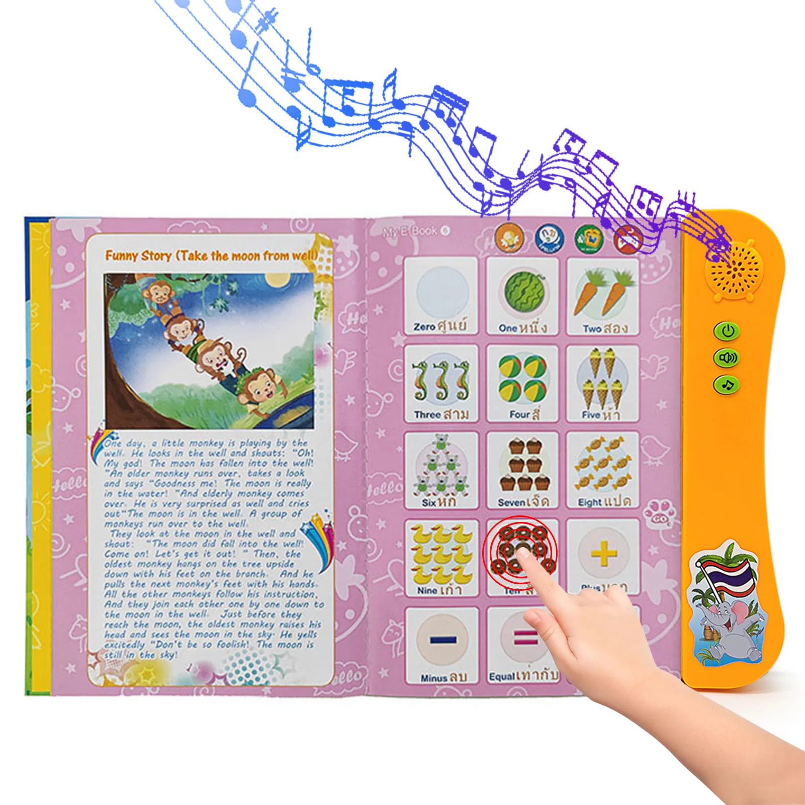 Early Learning Electronic Book Educational Toy Electronic Smart Book Multifunctional Reading Cognitive Study Toys For Child 
Early Learning Electronic Book Educational Toy Electronic Smart Book Multifunctional Reading Cognitive Study Toys For Child