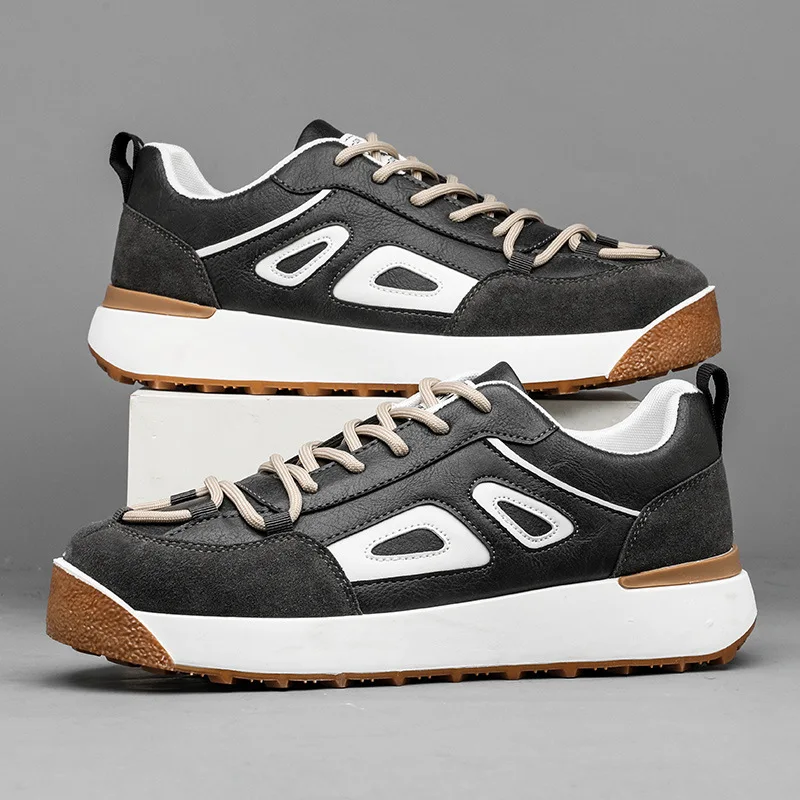 Кроссовки мужские с низким верхом, на шнуровке, дышащие удобные, Повседневная Уличная модная обувь на плоской подошве, 2022 
Кроссовки мужские с низким верхом, на шнуровке, дышащие удобные, Повседневная Уличная модная обувь на плоской подошве, 2022