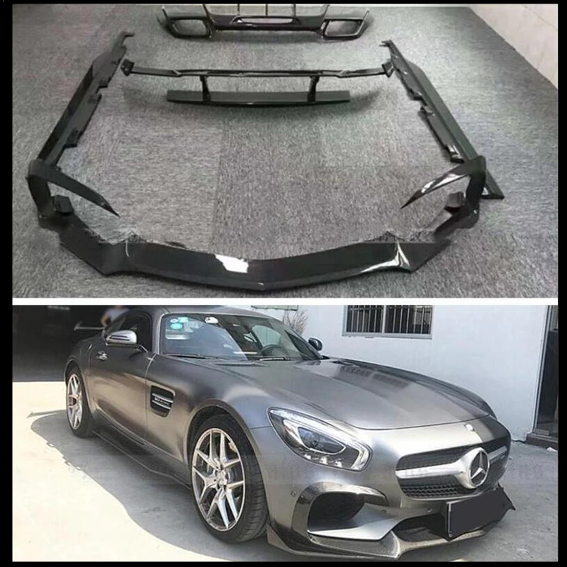 Carbon Fiber Spoiler Front Rear Bumper Diffuser Body Side Skirt Lip Spoilers For Mercedes-Benz AMG GT GTS GTC 2015 16 2017 2018
Carbon Fiber Spoiler Front Rear Bumper Diffuser Body Side Skirt Lip Spoilers For Mercedes-Benz AMG GT GTS GTC 2015 16 2017 2018