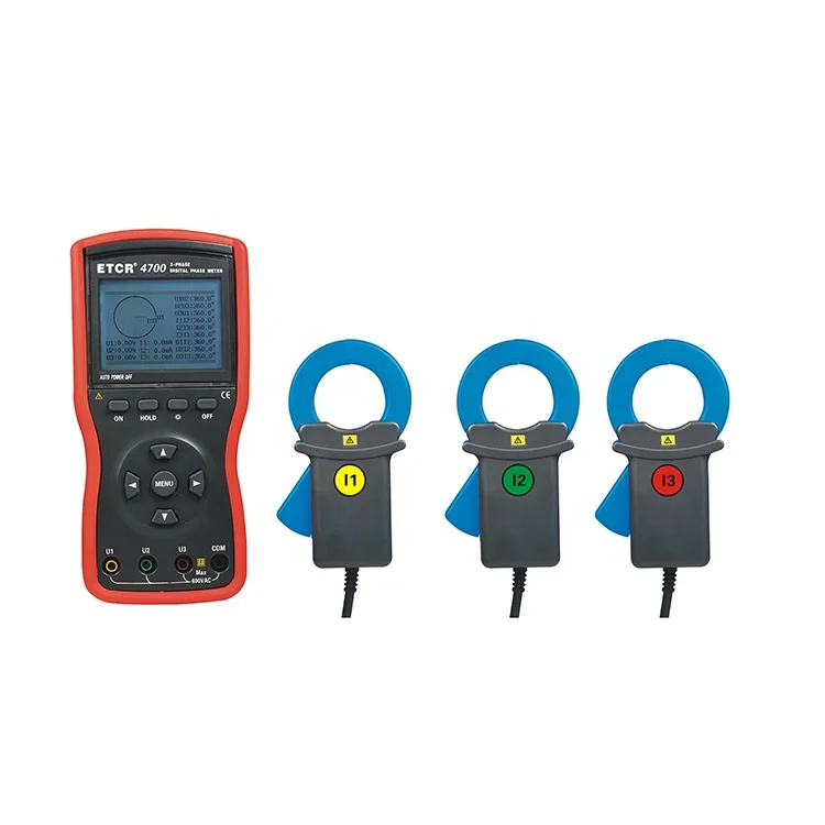 ETCR4320 Three Phase Digital Phase Volt-Ampere Meter AC 0.00V-600V/AC 0mA-600A/0.0W-240kW
ETCR4320 Three Phase Digital Phase Volt-Ampere Meter AC 0.00V-600V/AC 0mA-600A/0.0W-240kW