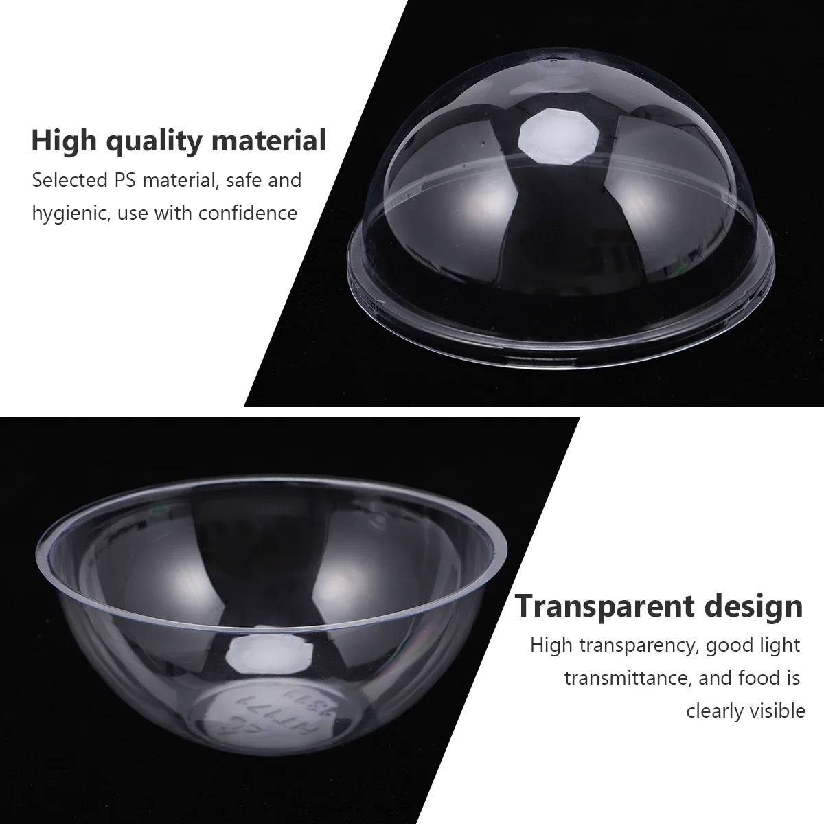 Clear Fillable Individual Cupcake Containers Transparent Cake Boxes 10pcs 500ml Empty Round Capsules Bath Mold for Holiday
Clear Fillable Individual Cupcake Containers Transparent Cake Boxes 10pcs 500ml Empty Round Capsules Bath Mold for Holiday
