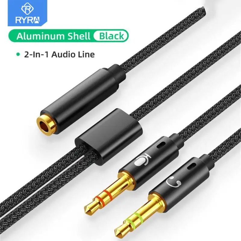 RYRA 3.5mm Splitter Headphone Jack Audio Cable Cable 1 Female To 2 Male Jack AUX Cable Splitter Adapter For For Computer Headset
RYRA 3.5mm Splitter Headphone Jack Audio Cable Cable 1 Female To 2 Male Jack AUX Cable Splitter Adapter For For Computer Headset