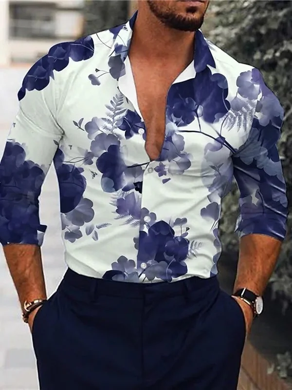 New Spring Summer Men's Shirt Ink Painting Print Tops Casual Streetwear Turn-down Collar Button Long Sleeve Shirt Vintage Blouse
New Spring Summer Men's Shirt Ink Painting Print Tops Casual Streetwear Turn-down Collar Button Long Sleeve Shirt Vintage Blouse