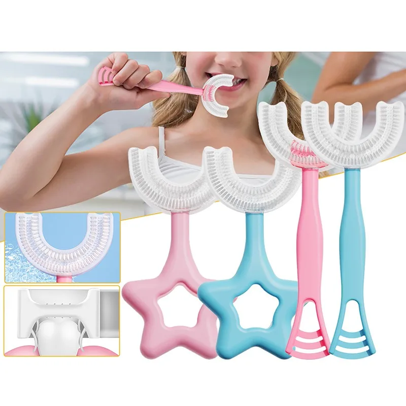Kids Toothbrush U-Shape Infant Toothbrush with Handle Silicone Oral Care Cleaning Brush for Toddlers Ages 2-12 Drop Shipping
Kids Toothbrush U-Shape Infant Toothbrush with Handle Silicone Oral Care Cleaning Brush for Toddlers Ages 2-12 Drop Shipping