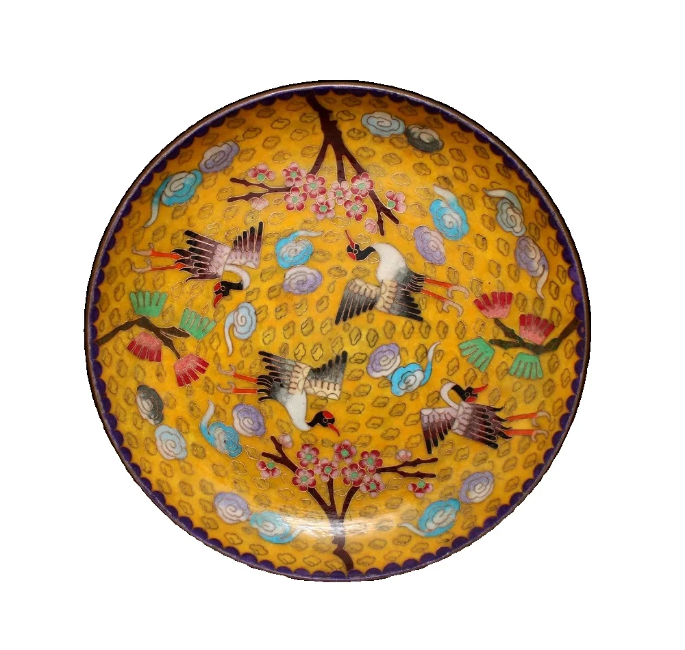 MOZART Pure Copper Cloisonne Plate Style 8515 Chinese Traditional Style Antiques Fine Art Gifts Crafts
MOZART Pure Copper Cloisonne Plate Style 8515 Chinese Traditional Style Antiques Fine Art Gifts Crafts