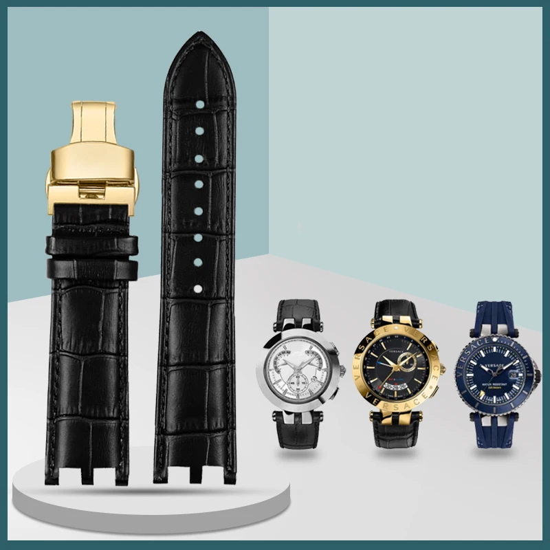 For Versace V-RACECHRONO series GMT double concave convex interface leather watch with men's customized accessories
For Versace V-RACECHRONO series GMT double concave convex interface leather watch with men's customized accessories
