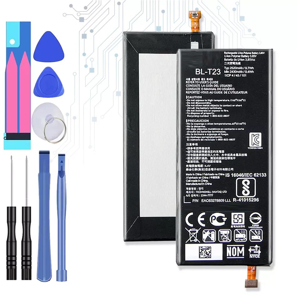 2500mAh BL-T23 Replacement Battery For LG X Cam X-Cam XCam K580 K580Y F690 K580DS BL T23 + Free tool
2500mAh BL-T23 Replacement Battery For LG X Cam X-Cam XCam K580 K580Y F690 K580DS BL T23 + Free tool
