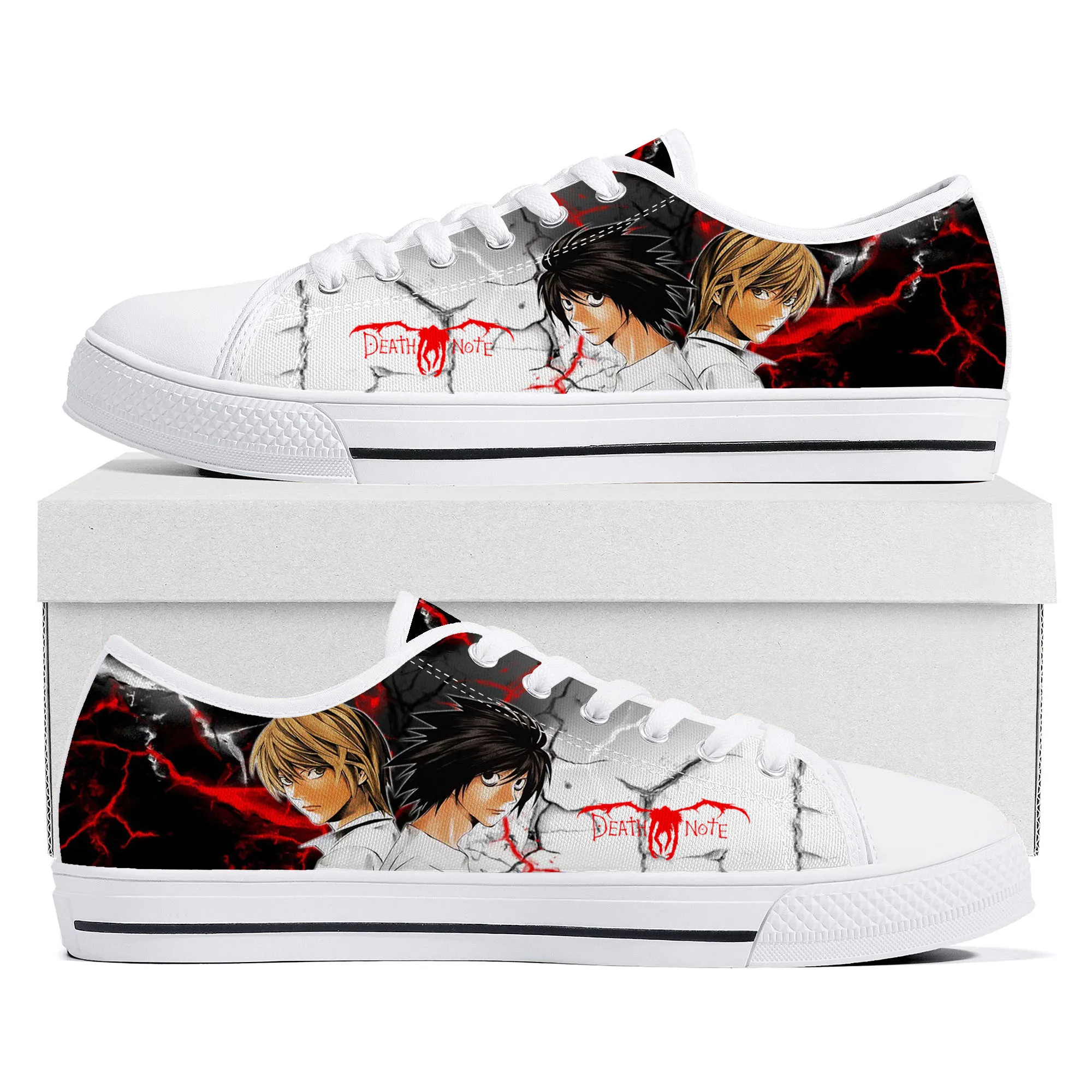 Cartoon Death Note Yagami Lawliet L Low Top Sneakers Mens Womens Teenager Canvas Sneaker High Quality Couple Shoes Custom Shoe
Cartoon Death Note Yagami Lawliet L Low Top Sneakers Mens Womens Teenager Canvas Sneaker High Quality Couple Shoes Custom Shoe