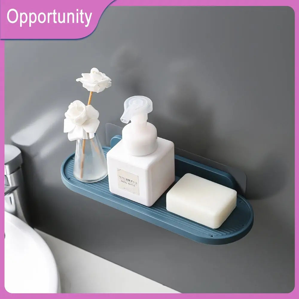 

Wall Mounted Kitchen Storage Holder Seamless 29 10cm Bathroom Corner Shelf Stable Waterproof Bathroom Shelf Nail-free Plastic