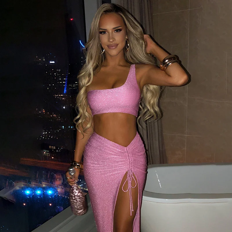 2022 Summer Sexy Drawstring Skirt Two Piece Set Women Matching Set Outfits Sleeveless Cropped And Skirt Sexy Set
2022 Summer Sexy Drawstring Skirt Two Piece Set Women Matching Set Outfits Sleeveless Cropped And Skirt Sexy Set