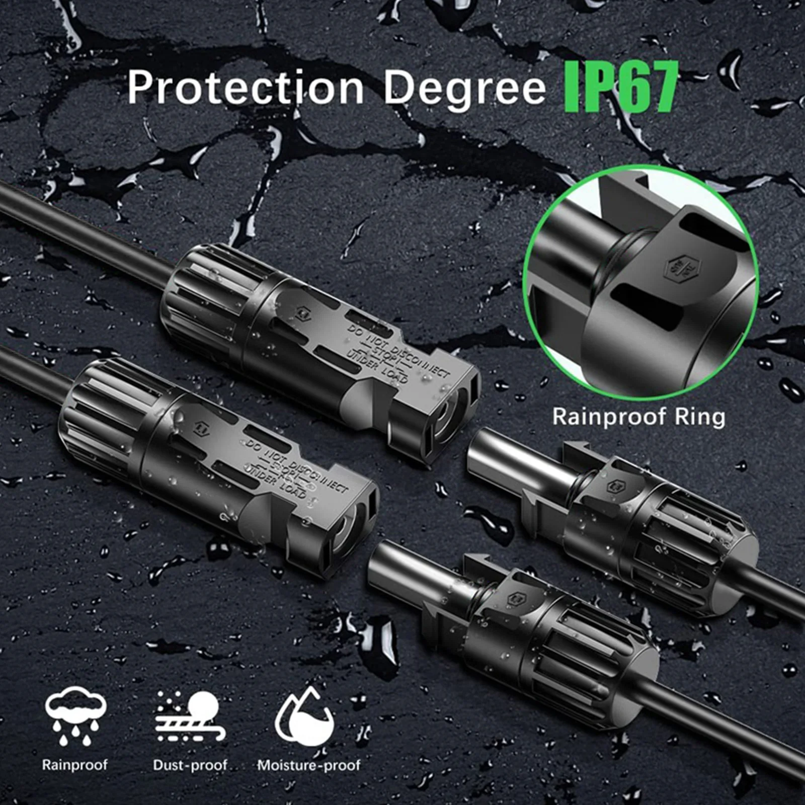 Solar Connector Photovoltaic Panel Adaptor Y Branch Plug 1 To 2 Solar Cable Plug Parallel Connection Of Battery Plate Assembly
Solar Connector Photovoltaic Panel Adaptor Y Branch Plug 1 To 2 Solar Cable Plug Parallel Connection Of Battery Plate Assembly