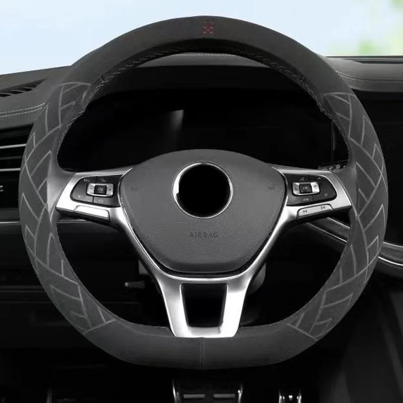 36-38cm ,Steering Wheel Cover, Non-slip, D-shaped Round, Suede Cover for All Seasons,Automotive Interior
36-38cm ,Steering Wheel Cover, Non-slip, D-shaped Round, Suede Cover for All Seasons,Automotive Interior