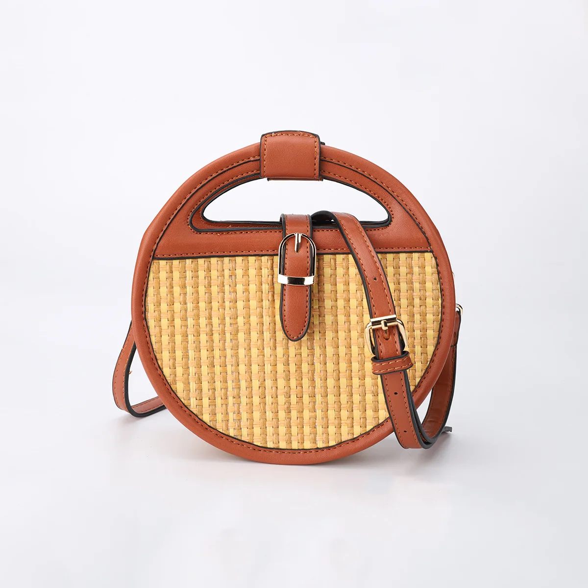 Fashion Round Straw Bag Designer Rattan Women Handbags Luxury Woven Shoulder Crossbody Bags Summer Beach Bali Small Purses 2022
Fashion Round Straw Bag Designer Rattan Women Handbags Luxury Woven Shoulder Crossbody Bags Summer Beach Bali Small Purses 2022