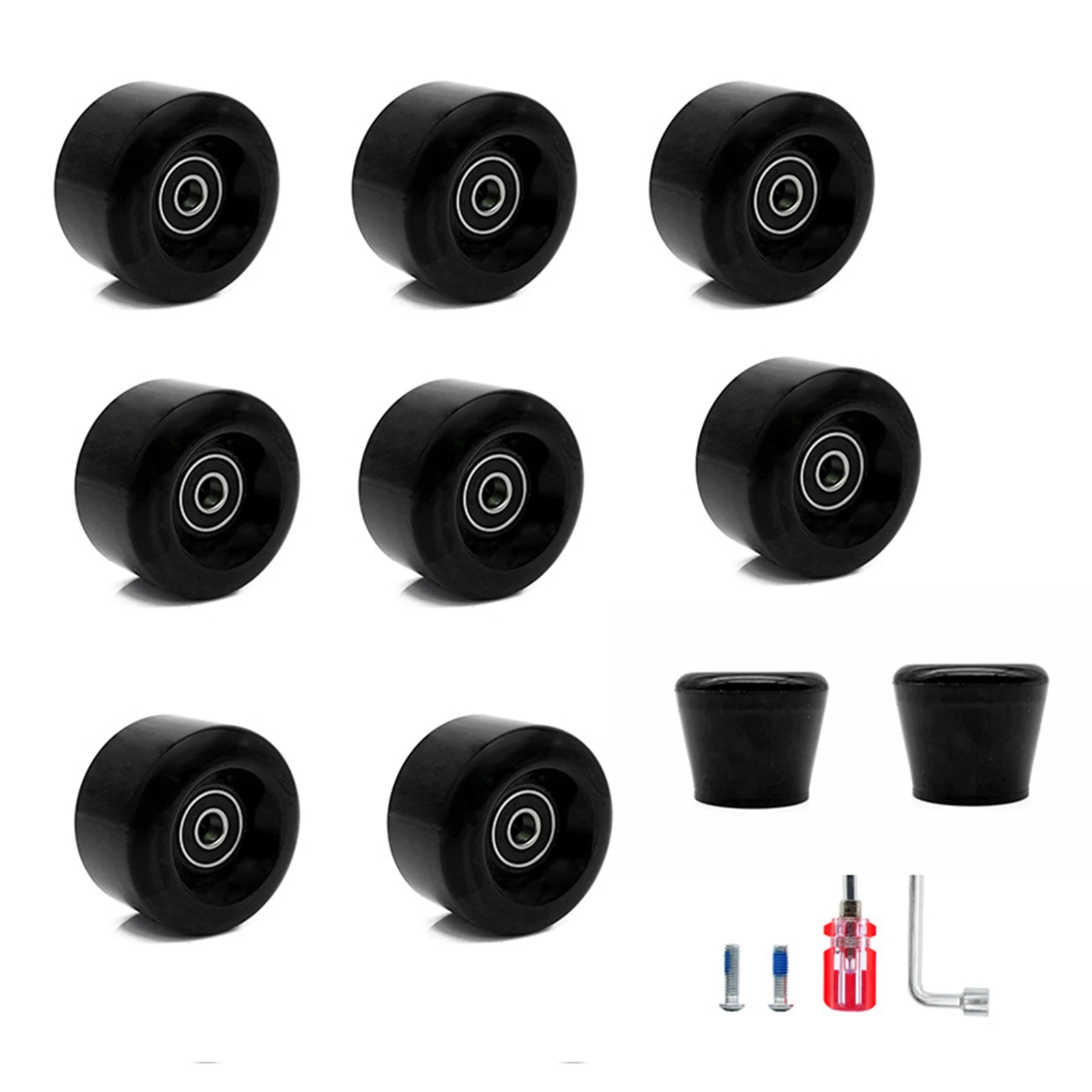 8PCS Roller Skate Wheels With Bearings 2 Toe Stoppers For Quad Skates Skateboard Roller 58 * 32mm / 2.3 * 1.3in Light Up Roller
8PCS Roller Skate Wheels With Bearings 2 Toe Stoppers For Quad Skates Skateboard Roller 58 * 32mm / 2.3 * 1.3in Light Up Roller