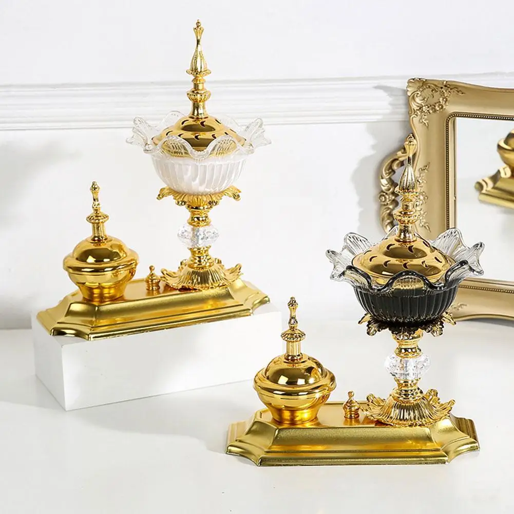 2 In 1 Crystal Incense Burner Set Arabic Bakhoor Censer with Diamond Plate Cone Charcoal Ramadan Diffuser Bakhoor for Home Decor
2 In 1 Crystal Incense Burner Set Arabic Bakhoor Censer with Diamond Plate Cone Charcoal Ramadan Diffuser Bakhoor for Home Decor