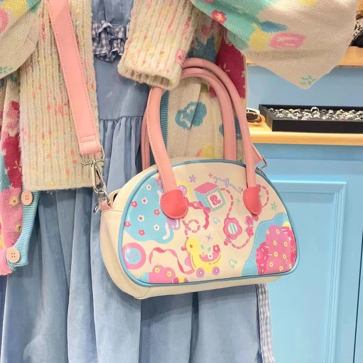 Mini Sweet Luxury Women Pu Leather Handbag Fashion Female Shoulder Bags High Quality Ladies Boston Crossbody Bag Casual Tote
Mini Sweet Luxury Women Pu Leather Handbag Fashion Female Shoulder Bags High Quality Ladies Boston Crossbody Bag Casual Tote