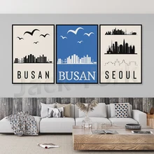 Korean Poster | Korea Poster | Wall Decor living room | Korean Gift | Korean Art | Seoul Poster | Busan Poster