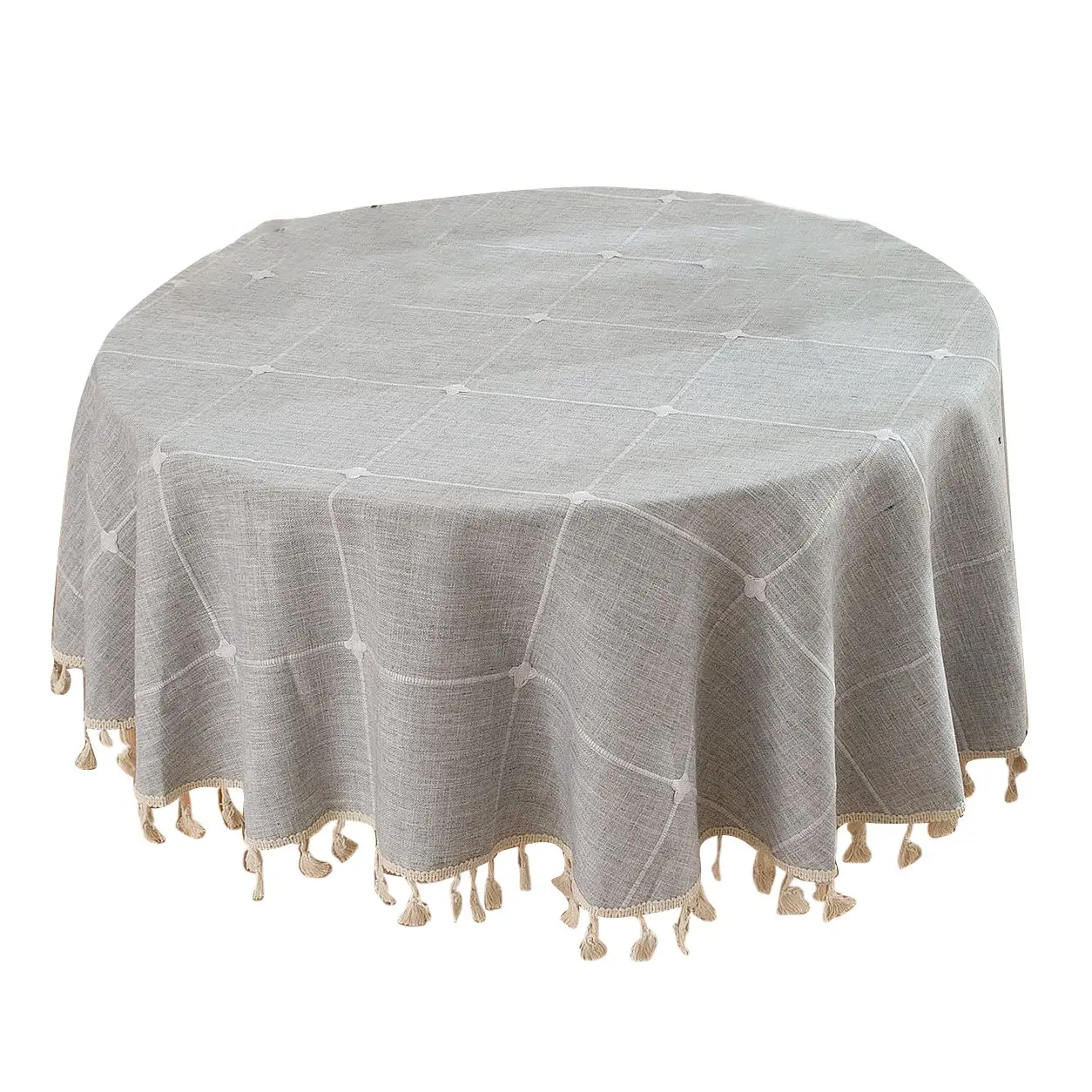 59inch Rustic Table Clothes for Round Tables Wrinkle Free Outdoor for Parties Embroidery Table Cloths(Lattice Grey)
59inch Rustic Table Clothes for Round Tables Wrinkle Free Outdoor for Parties Embroidery Table Cloths(Lattice Grey)