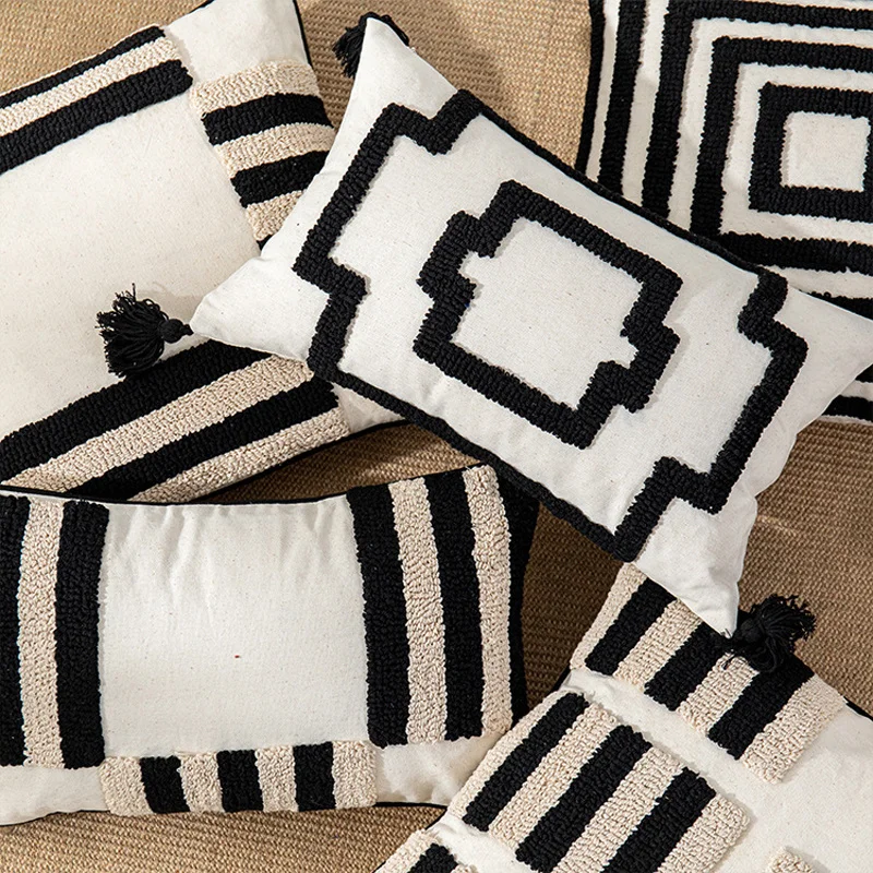 Tufted Solid Color Tassels Cotton Cushion Cover European & American Style Line Plush Pillow Case Handmade Home Decoration MT60
Tufted Solid Color Tassels Cotton Cushion Cover European & American Style Line Plush Pillow Case Handmade Home Decoration MT60