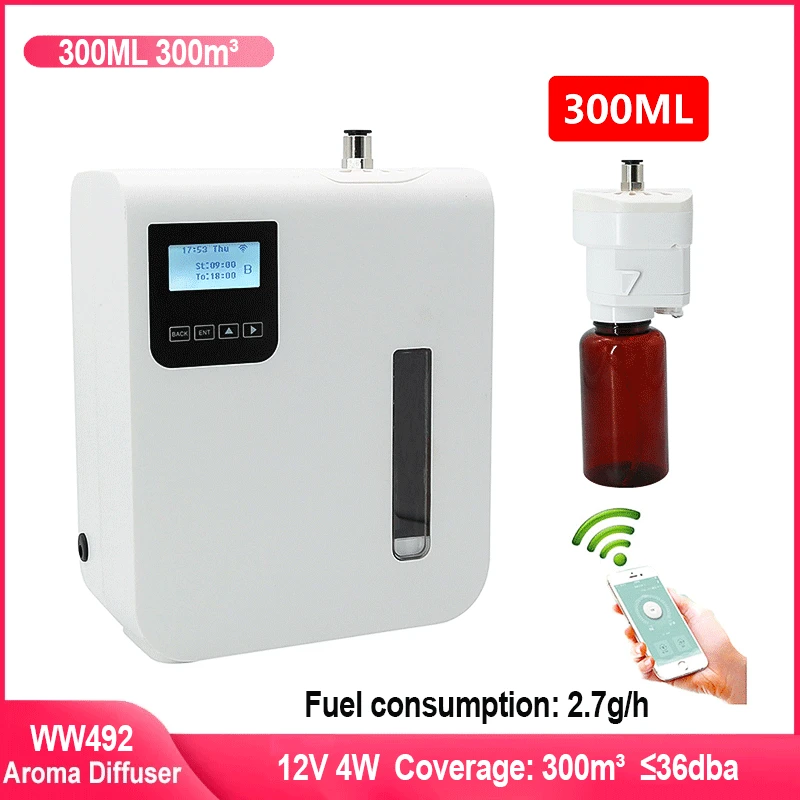 300ML Essential Oil Aroma Diffuser Machine With WIFI Timing Function Hotel Club Automatic Aroma Fragrance Machine
300ML Essential Oil Aroma Diffuser Machine With WIFI Timing Function Hotel Club Automatic Aroma Fragrance Machine