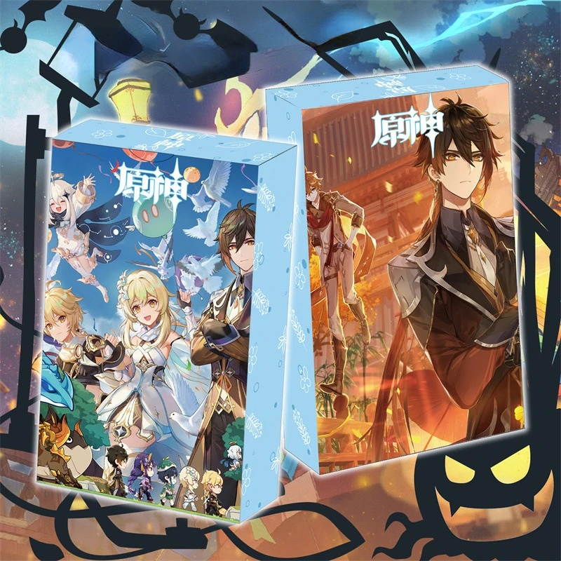 Genshin Impact Anime Peripheral Playing Cards Zhongli Xiao Hu Tao Raiden Shogun Card Games Board Game Hobby Collectibles Toys
Genshin Impact Anime Peripheral Playing Cards Zhongli Xiao Hu Tao Raiden Shogun Card Games Board Game Hobby Collectibles Toys