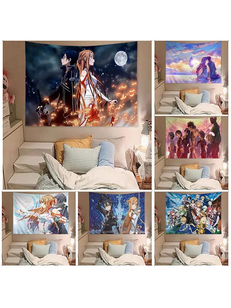 Sword Art Online Anime Tapestry Art Printing Japanese Wall Tapestry Anime Wall Art Decor
Sword Art Online Anime Tapestry Art Printing Japanese Wall Tapestry Anime Wall Art Decor