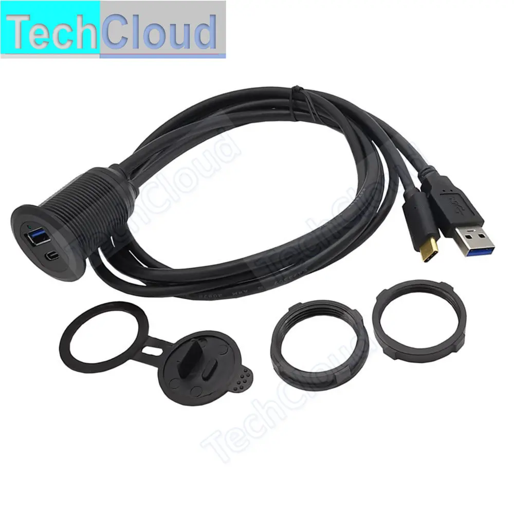 Waterproof USB 3.1/3.0 male to female Extension cable 1m High-end instrument panel mounted on car yacht
Waterproof USB 3.1/3.0 male to female Extension cable 1m High-end instrument panel mounted on car yacht