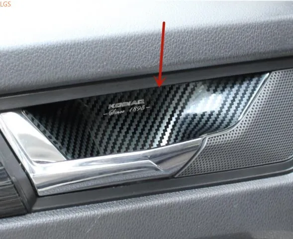For Skoda Kodiaq 2017-2021 Inner door bowl Inner door handle Decorative frame Decorative panel Anti-scratch Car styling
For Skoda Kodiaq 2017-2021 Inner door bowl Inner door handle Decorative frame Decorative panel Anti-scratch Car styling