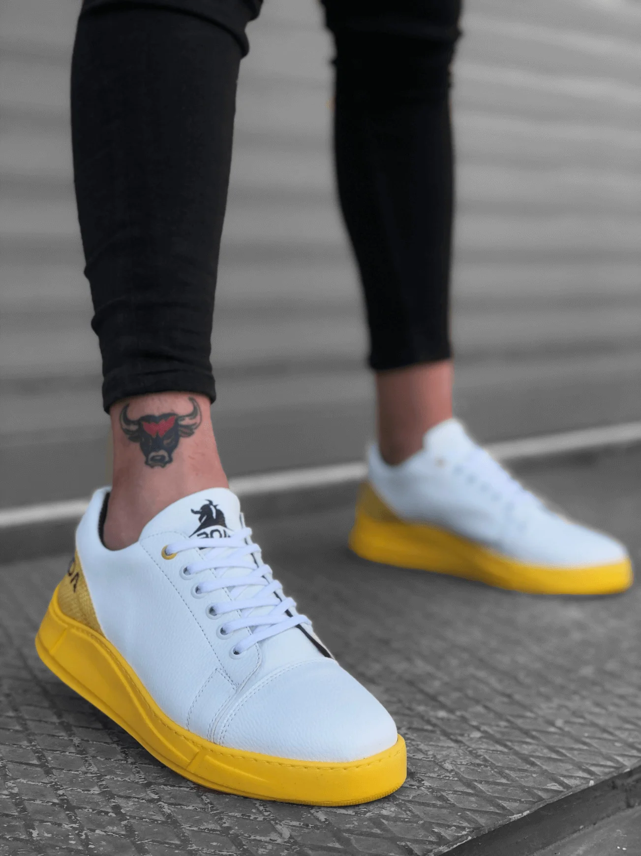 Мужская повседневная обувь BOA, белая, желтая повседневная обувь с высокой подошвой, на шнуровке, новое поколение, оригинальный дизайн, бренд... 
Мужская повседневная обувь BOA, белая, желтая повседневная обувь с высокой подошвой, на шнуровке, новое поколение, оригинальный дизайн, бренд...