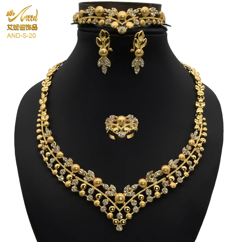 Dubai Ladies Jewellery Set Luxury Woman Jewelry Sets Nigeria Indian Bridal Necklace Earrings Wedding Collection Accessories 
Dubai Ladies Jewellery Set Luxury Woman Jewelry Sets Nigeria Indian Bridal Necklace Earrings Wedding Collection Accessories