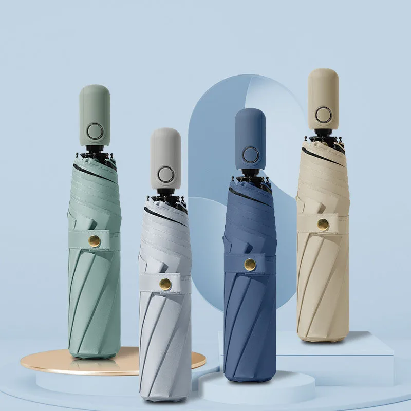 New Fashion Portable UV 3 Folding Automatic Umbrella Rain Wind Resistant Trip Sun Umbrellas Solid Color Parasol For Woman Girl
New Fashion Portable UV 3 Folding Automatic Umbrella Rain Wind Resistant Trip Sun Umbrellas Solid Color Parasol For Woman Girl