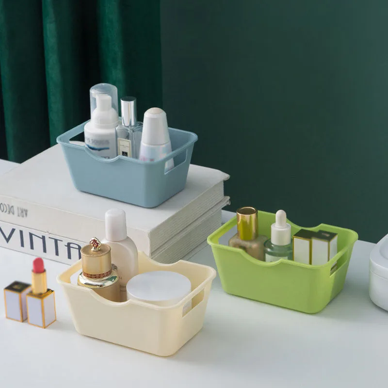 Portable Mini Storage Baskets Desktop Sundries Organizer Laundry Basket Plastic Cosmetic Makeup Sorting Basket with Handle
Portable Mini Storage Baskets Desktop Sundries Organizer Laundry Basket Plastic Cosmetic Makeup Sorting Basket with Handle
