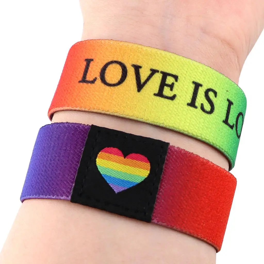 Rainbow Heart Bracelets Sports Wristband Bracelet Bangle Cartoon Figure Cosplay Couple Classic Hand Jewelry Gift
Rainbow Heart Bracelets Sports Wristband Bracelet Bangle Cartoon Figure Cosplay Couple Classic Hand Jewelry Gift