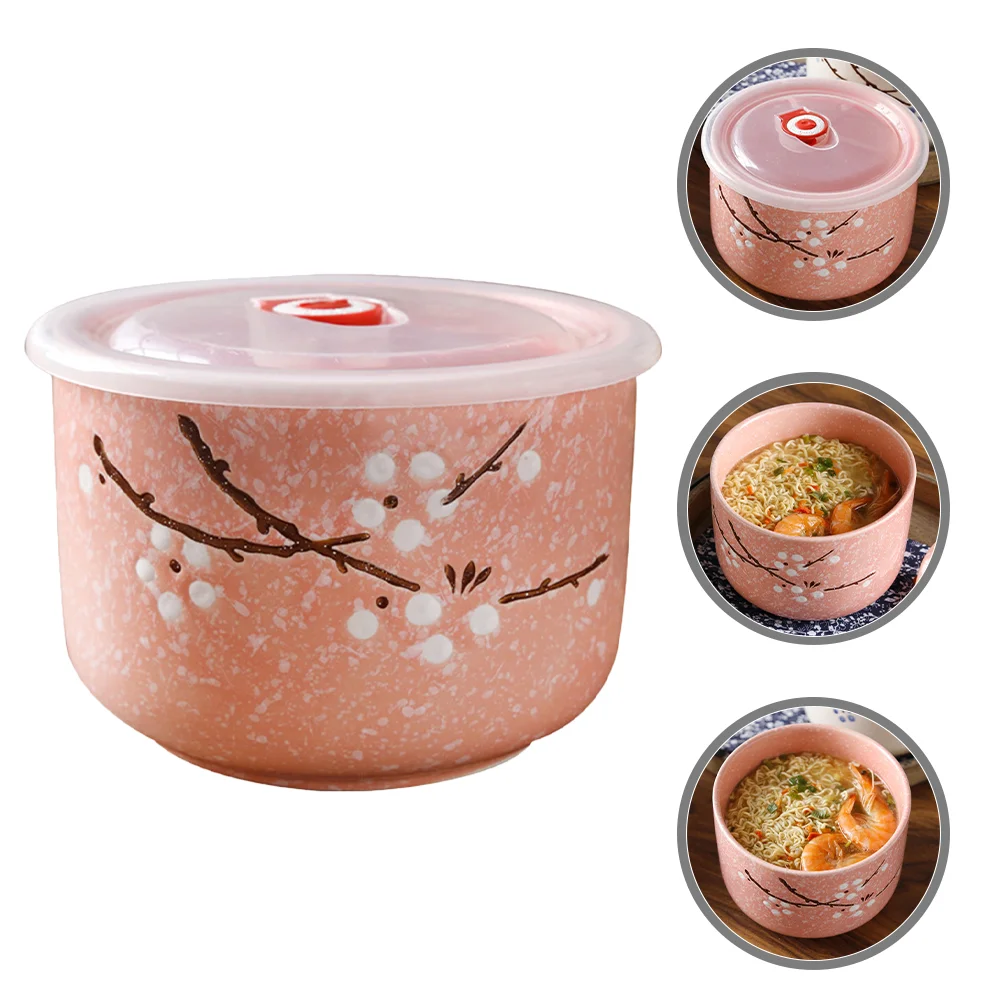 Reusable Lunch Eat Bowl Household Bento Container Ceramic Food Lidded Design School Ramen
Reusable Lunch Eat Bowl Household Bento Container Ceramic Food Lidded Design School Ramen