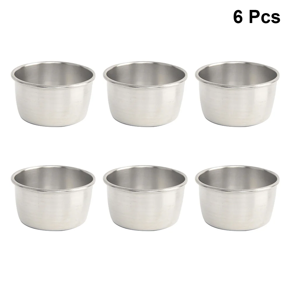 6 Seasoning Cups Stainless Steel 80ml Dipping Ketchup Cup Soy Sauce Dishes Bowl for Restaurant Home Buffet
6 Seasoning Cups Stainless Steel 80ml Dipping Ketchup Cup Soy Sauce Dishes Bowl for Restaurant Home Buffet