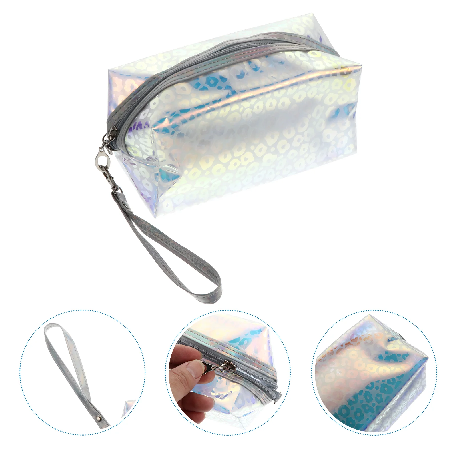 

Toiletry Makeup Travel Storage Pouch Toiletries Portable Wash Container Zipper Tool Washing Hand Held Case Make Up Carry Handbag