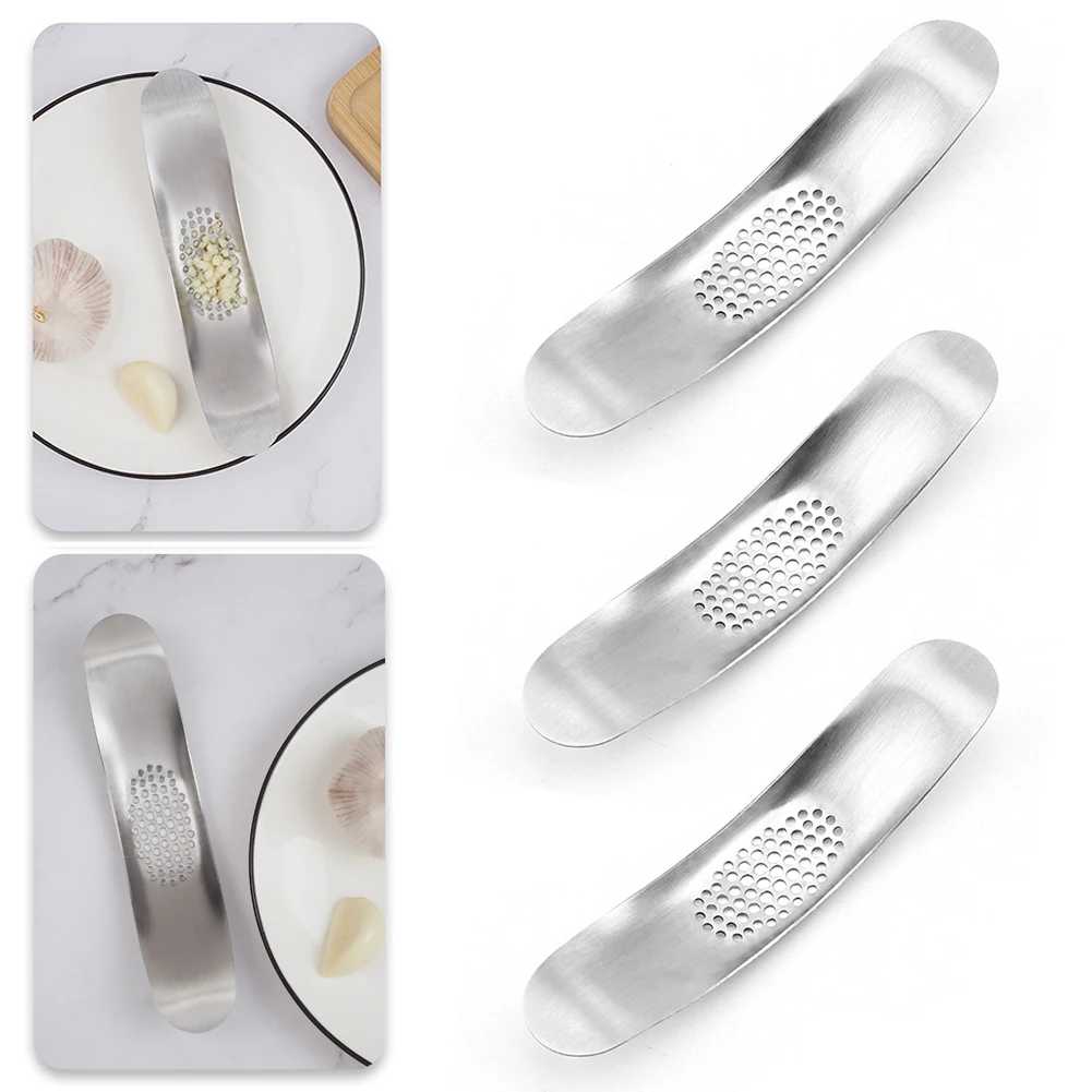 Stainless Steel Curved Garlic Press Mincer Manual Ginger Crusher Masher Multifunction Shredder Kitchen Fruit Vegetable Gadgets
Stainless Steel Curved Garlic Press Mincer Manual Ginger Crusher Masher Multifunction Shredder Kitchen Fruit Vegetable Gadgets